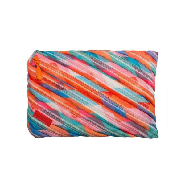 Colorz Pencil Case for Girls | Big Pencil Pouch for School (traingles)